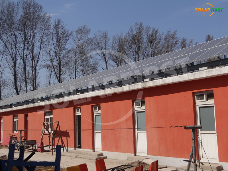 مشروع دعم السقف الصلب شاندونغ 20KW
