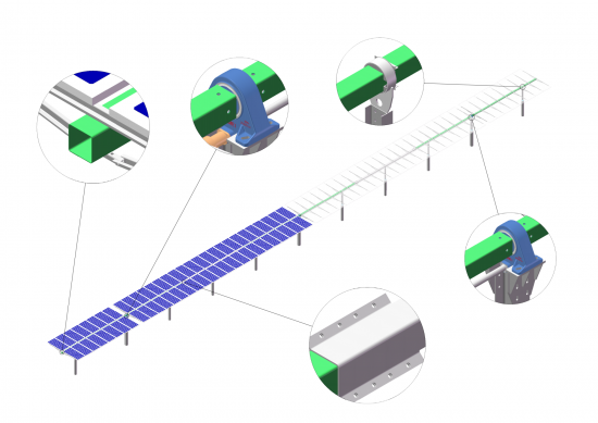 Horizon D + Series أنظمة تتبع الطاقة الشمسية