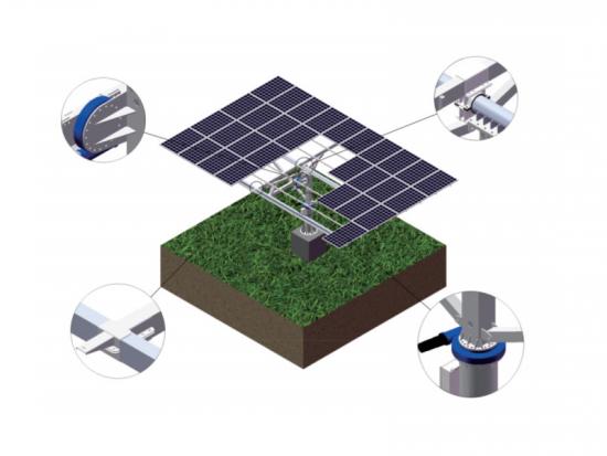 أنظمة تتبع الطاقة الشمسية ثنائية المحور من سلسلة duo
