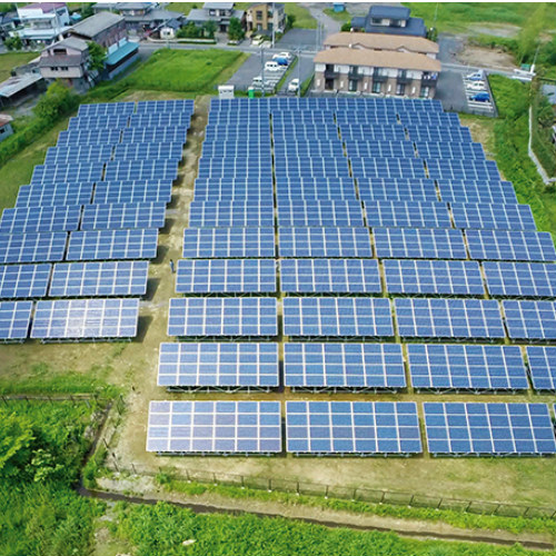 مشروع الطاقة الشمسية الأرضية 2.6mw الموجود في اليابان عام 2017