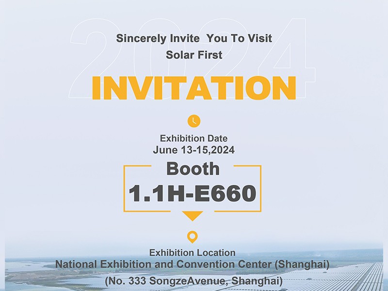 تتشرف شركة Solar First Group بدعوتكم لحضور معرض Shanghai SNEC EXPO 2024