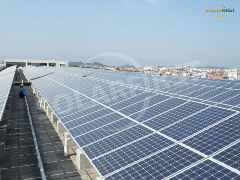 مشروع دعم الألومنيوم سقف شاندونغ 60KW
